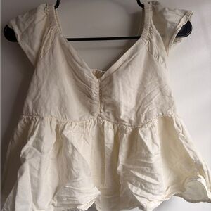 Chic Cream Women's Blouse